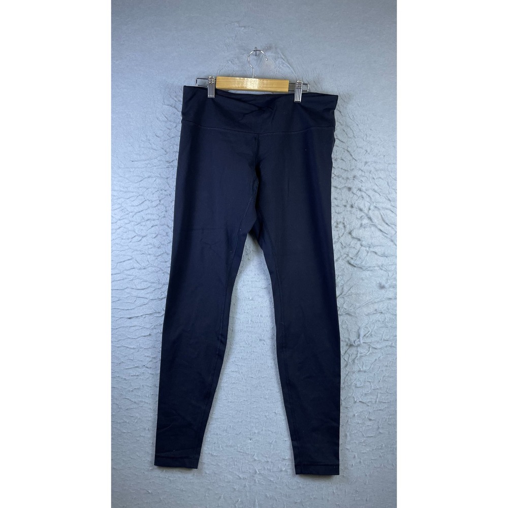Lululemon Leggings Womens 10 Black Excellent High Rise Full Length Yoga Pants